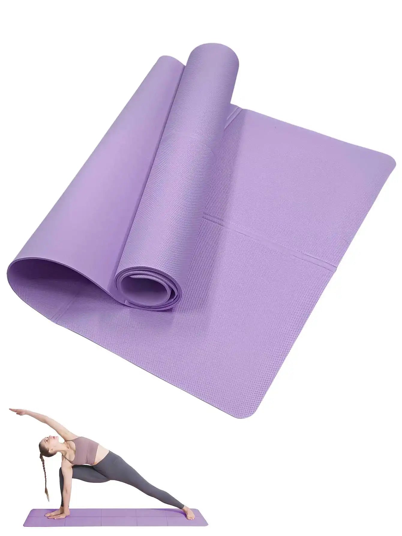 3 to 6mm Non Slip Yoga and Pilates Exercise Mat