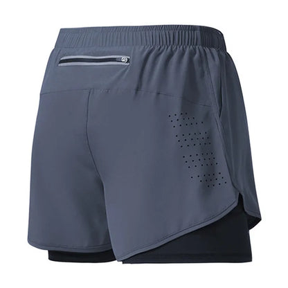 Men's Quick Dry Double Layer Running Shorts