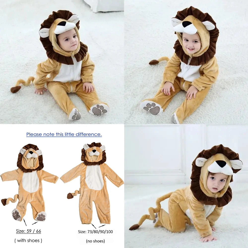 Baby Animal Kigurumi Costume for Toddlers Halloween Cosplay