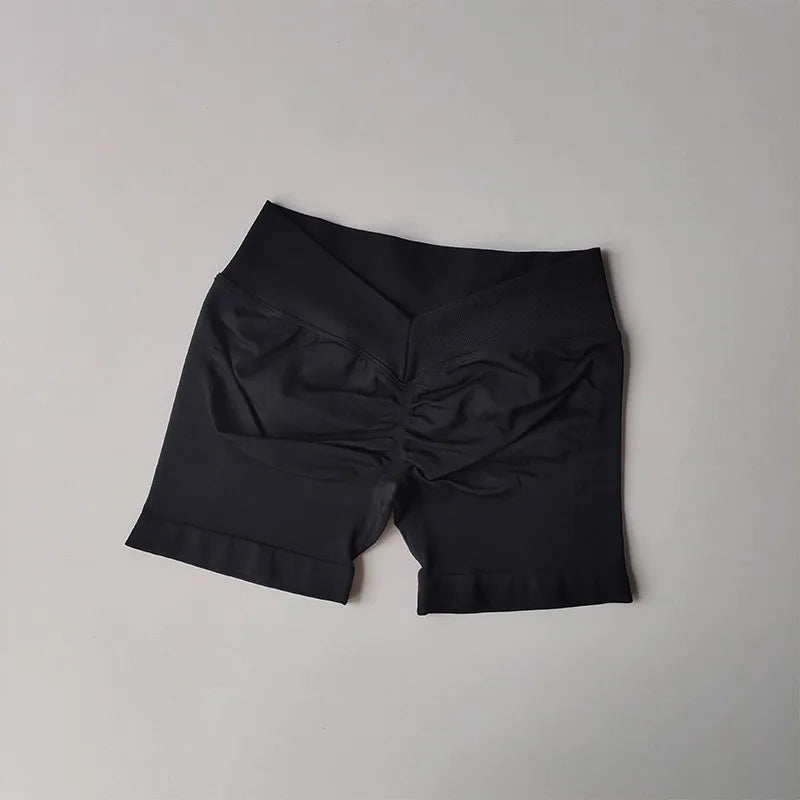 Women's High Waist V Shape Butt Lift Yoga Shorts