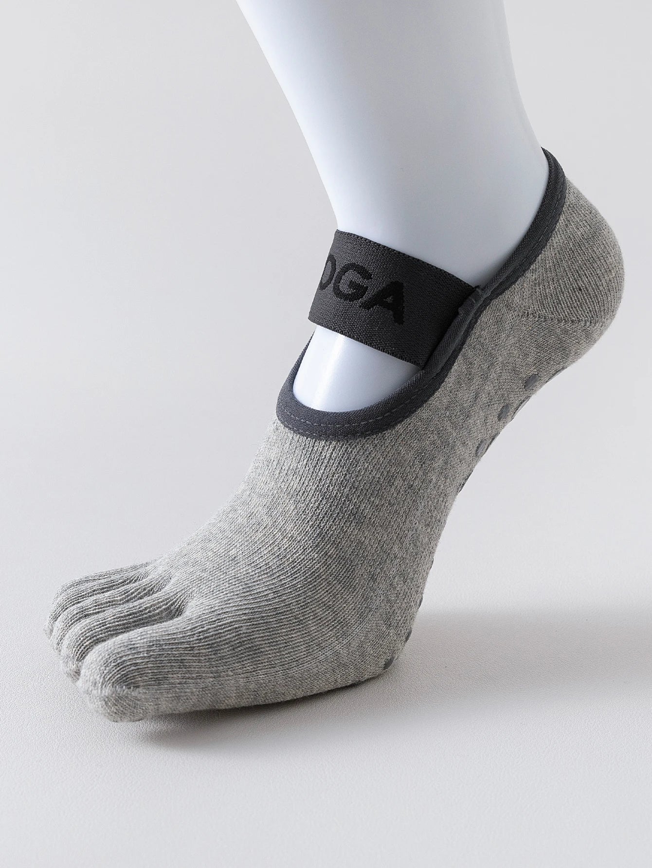 1 Pair Women's Anti Slip Five Toe Yoga Pilates Socks