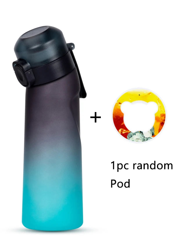 650ml Flavored Sports Water Bottle with Flavor Pod