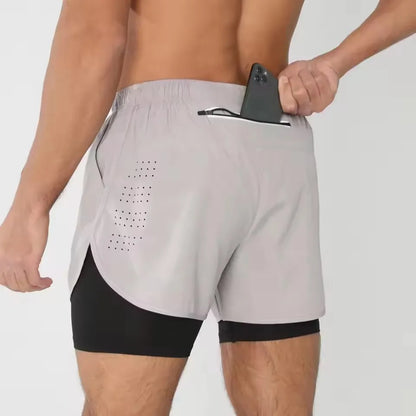 Men's Quick Dry 2 in 1 Running Shorts