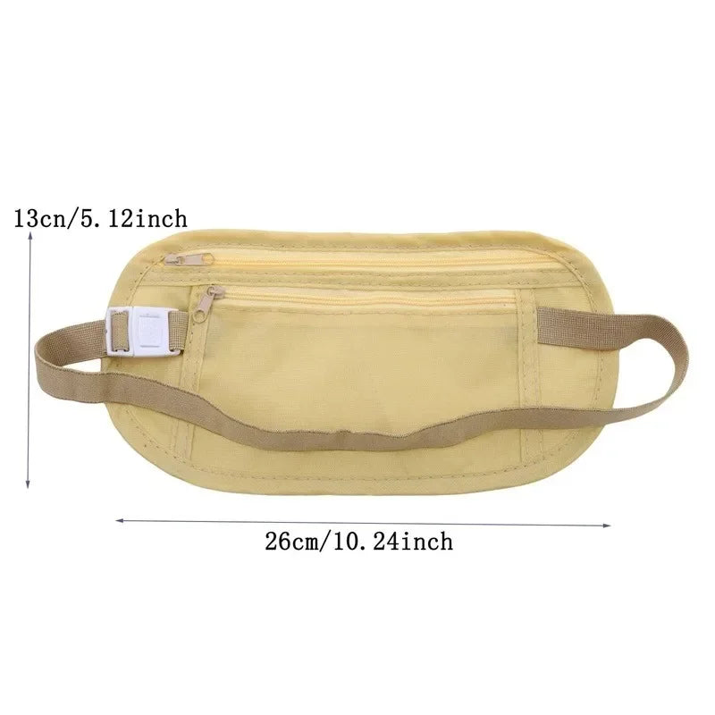 Invisible Running Waist Pack and Travel Money Belt