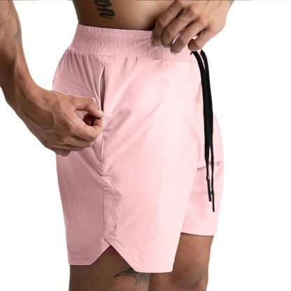 Men's Quick Dry Woven Running Fitness Shorts