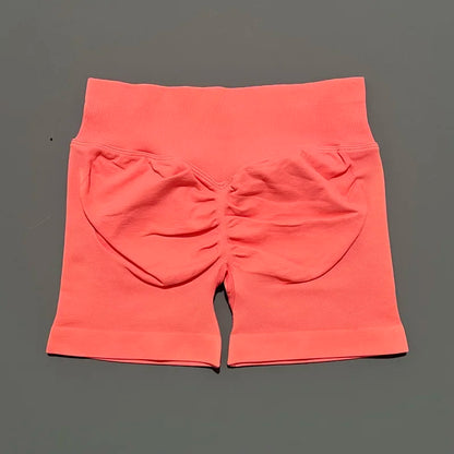 Women Fitness Workout Shorts Yoga High Waist Lift Butt Fitness Shorts Gym Running Sportswear Women Push Up Gym Leggings