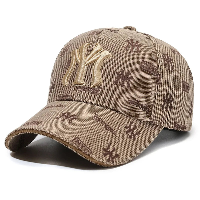 Unisex MY Letter Embroidered Adjustable Baseball Cap