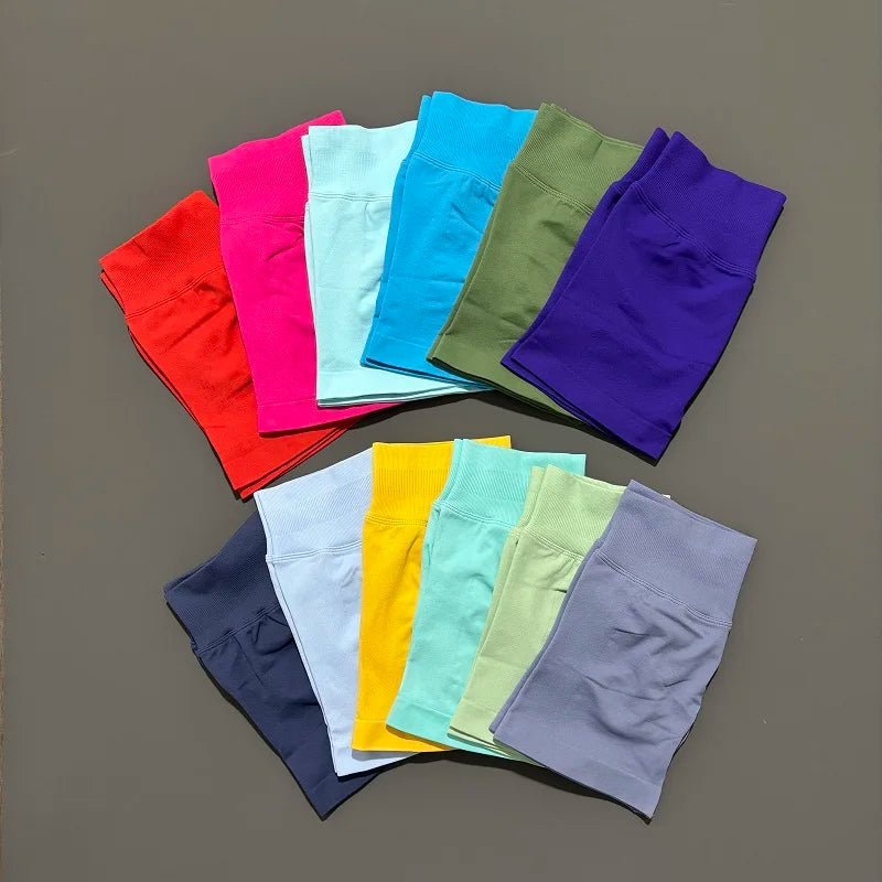 Women's Seamless Scrunch Butt Gym Biker Shorts