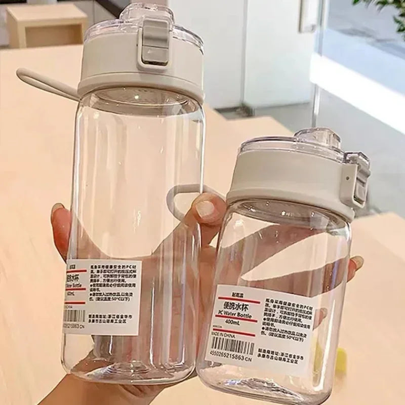 Portable Transparent Kawaii Sports Water Bottle