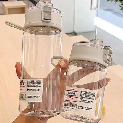 Portable Transparent Kawaii Sports Water Bottle