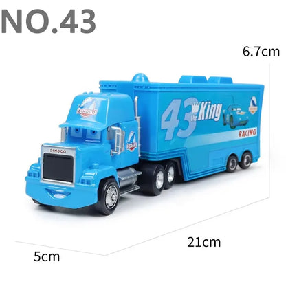 Lightning McQueen Diecast Container Hauler Truck Toy