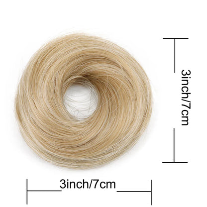 WIGSIN Women's Synthetic Messy Donut Hair Bun Extension