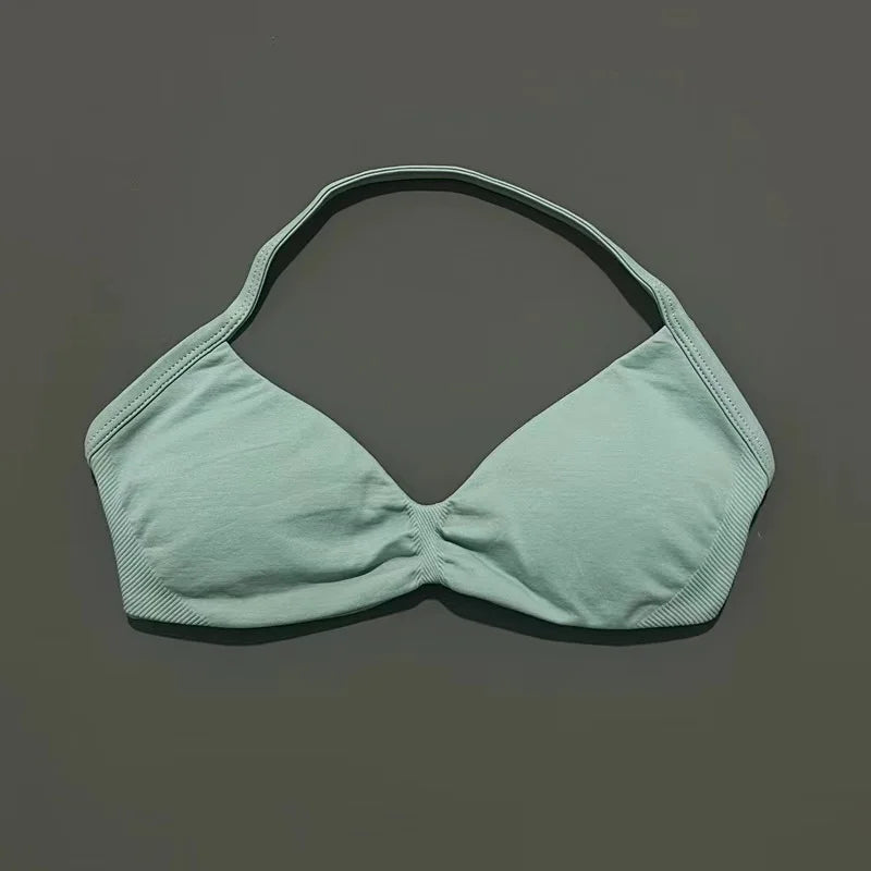 Women's High Support Strappy Halter Sports Bra
