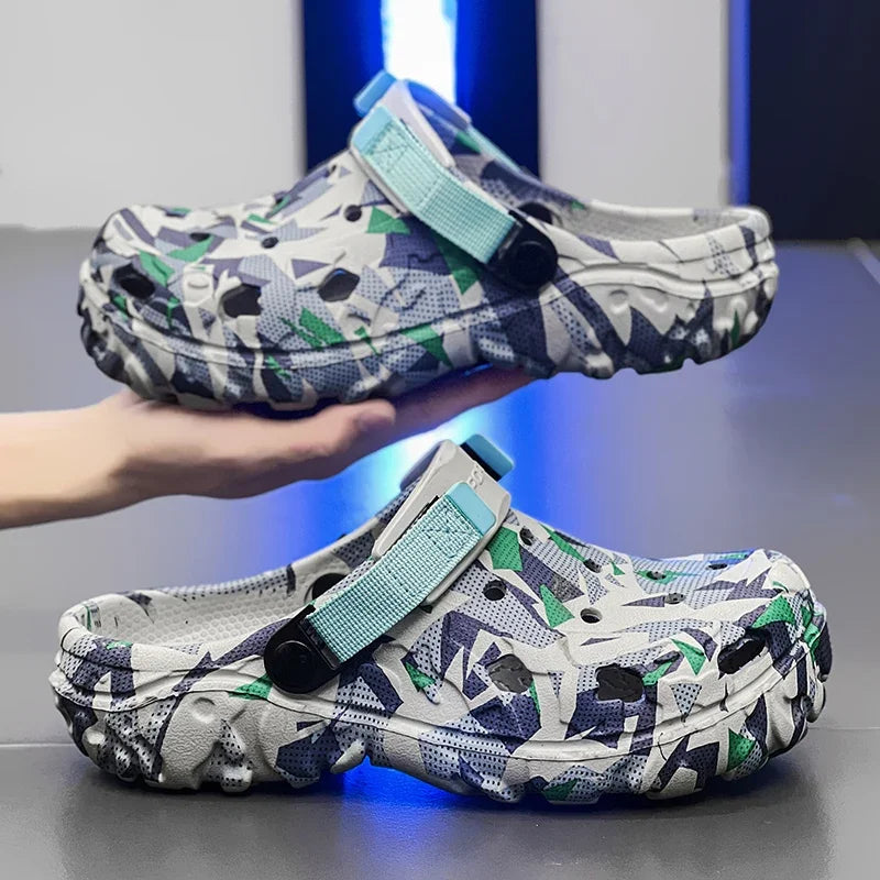 Men’s Camouflage EVA Garden Clogs Outdoor Sandals