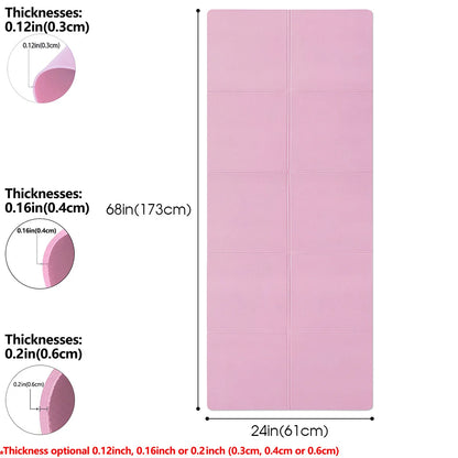 3 to 6mm Non Slip Yoga and Pilates Exercise Mat