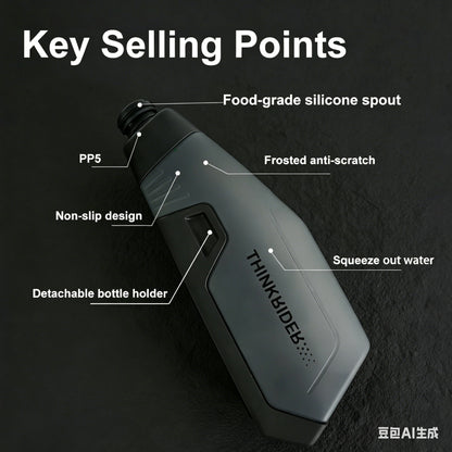 ThinkRider 650ml Aerodynamic Cycling Water Bottle with Bracket