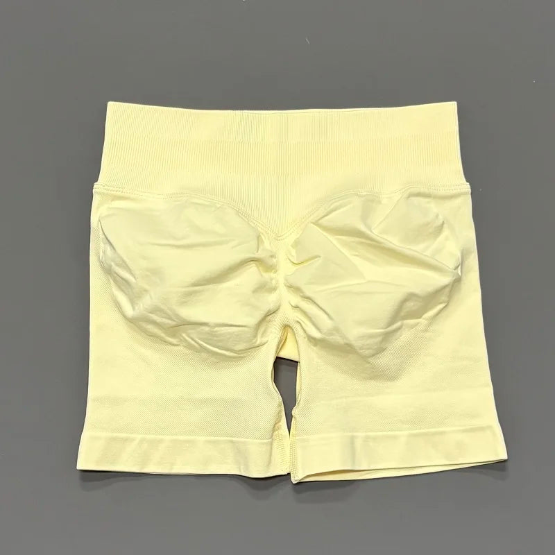 Women's Seamless Scrunch Butt Gym Biker Shorts
