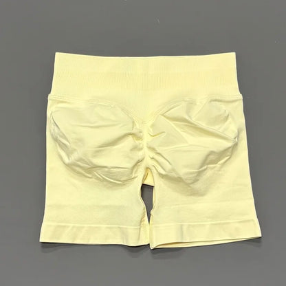 Women's Seamless Scrunch Butt Gym Biker Shorts