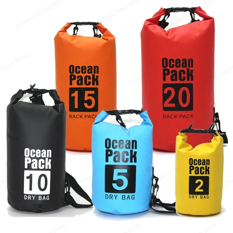 2L to 30L Waterproof PVC Dry Bag