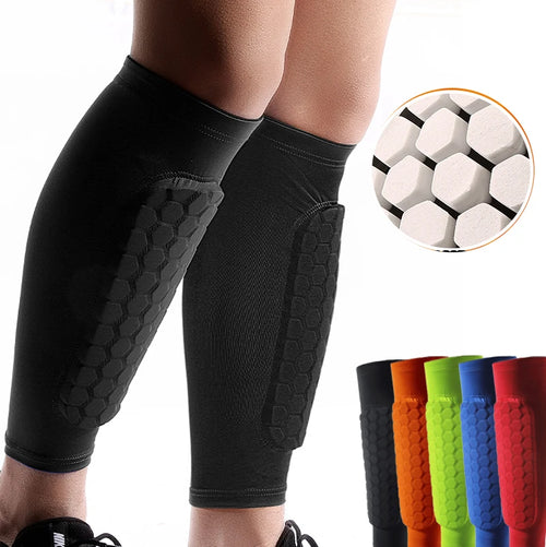 Foam Padded Compression Shin Guard Sleeve