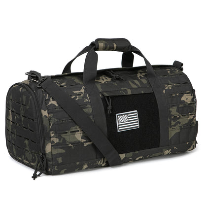 40L Men's Tactical Gym Duffle Bag with Shoe Compartment