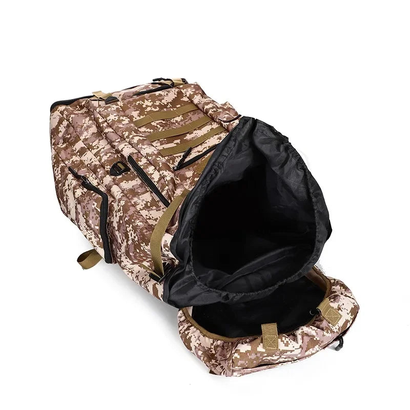 80L or 100L Large Capacity Tactical Hiking Backpack