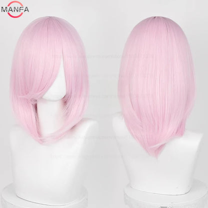 40cm Heat Resistant Anime Cosplay Wig with Bangs