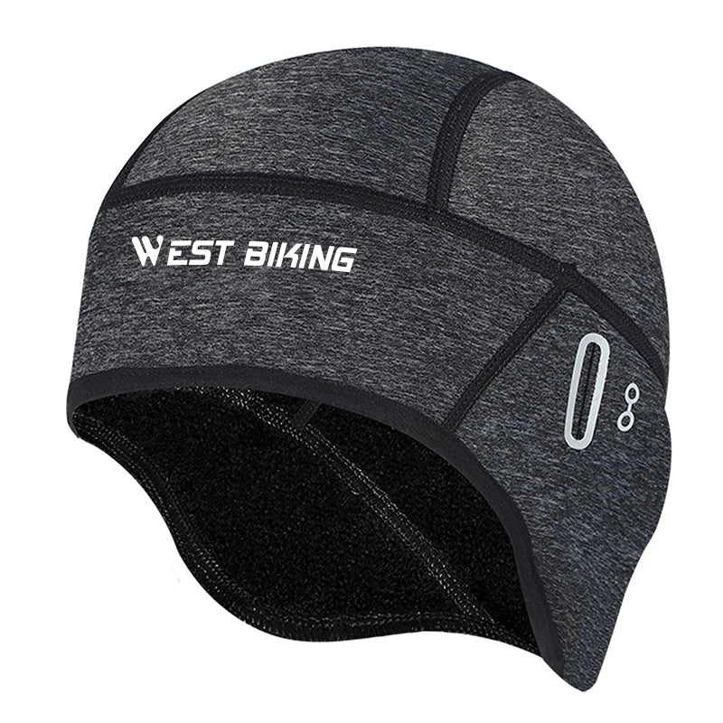 WEST BIKING Men's Windproof Thermal Fleece Cycling Cap