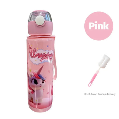 700ml BPA Free Cartoon Water Bottle with Carry Ring