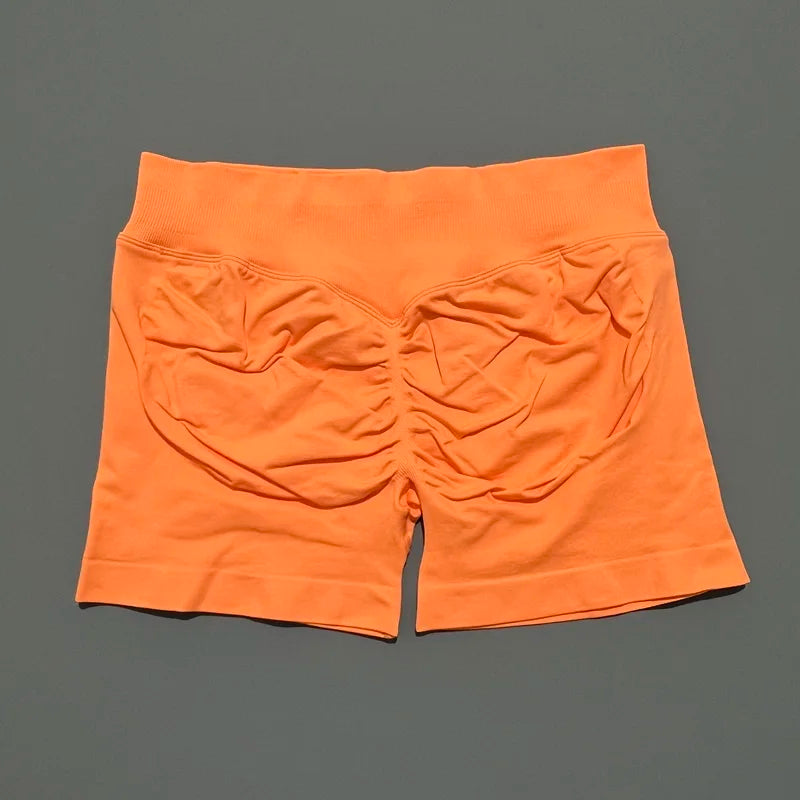 Women's Seamless Scrunch Butt Gym Biker Shorts