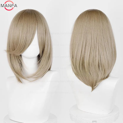 40cm Heat Resistant Anime Cosplay Wig with Bangs