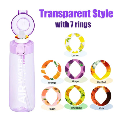 750ml Sports Water Bottle with 7 Fruit Flavor Pods