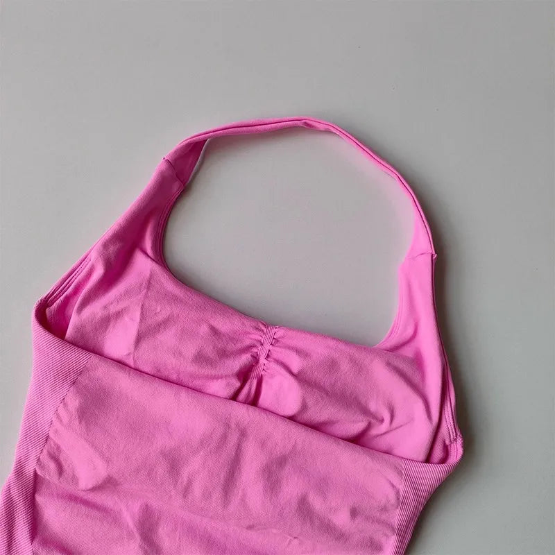 Women's Halter High Support Yoga Sports Bra