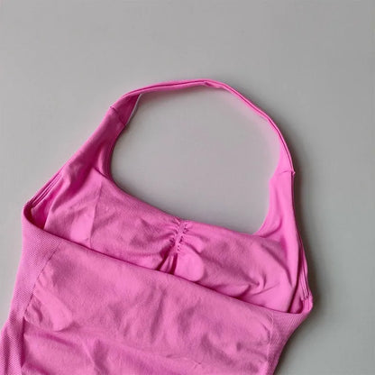 Women's Halter High Support Yoga Sports Bra