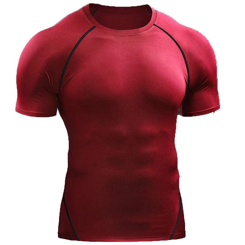 Men's Quick Dry Compression Running T Shirt
