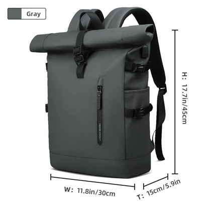 HK Expandable Waterproof Laptop Travel Backpack with USB Port
