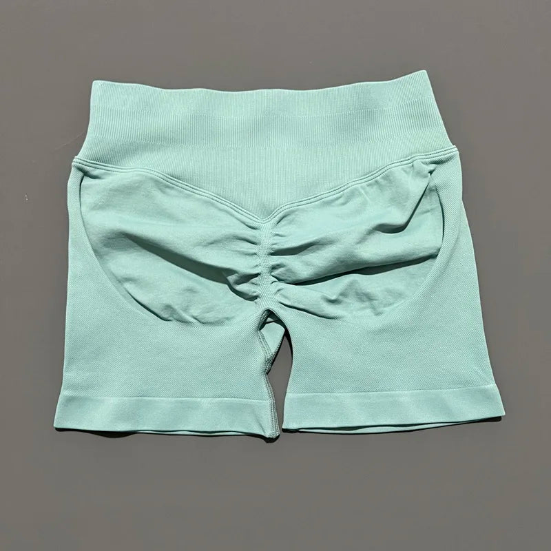 Women's Seamless Scrunch Butt Gym Biker Shorts