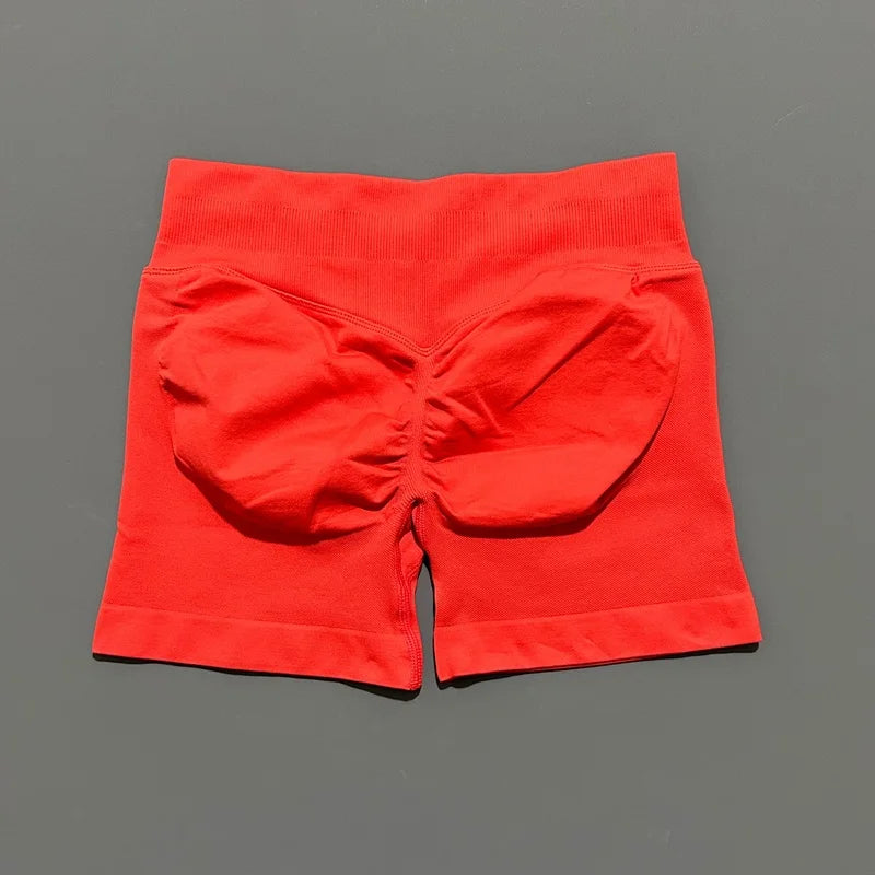 Women's Seamless Scrunch Butt Gym Biker Shorts