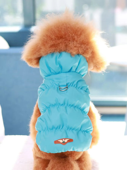3 Layer Warm Dog Jacket for Small & Medium Dogs Autumn Winter