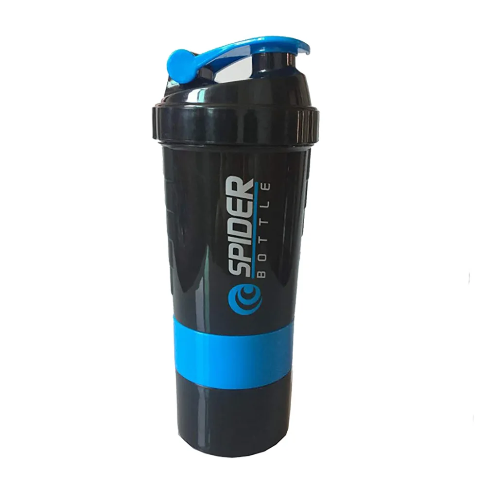 3 Layer Protein Shaker Bottle with Storage Compartments
