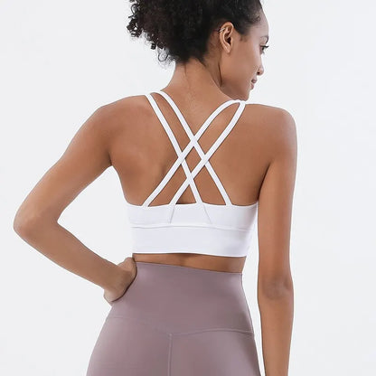 Women's Racerback Breathable Fitness Sports Bra