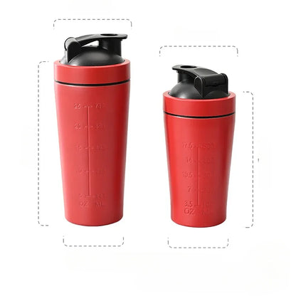 500ml or 750ml Stainless Steel Protein Shaker Bottle