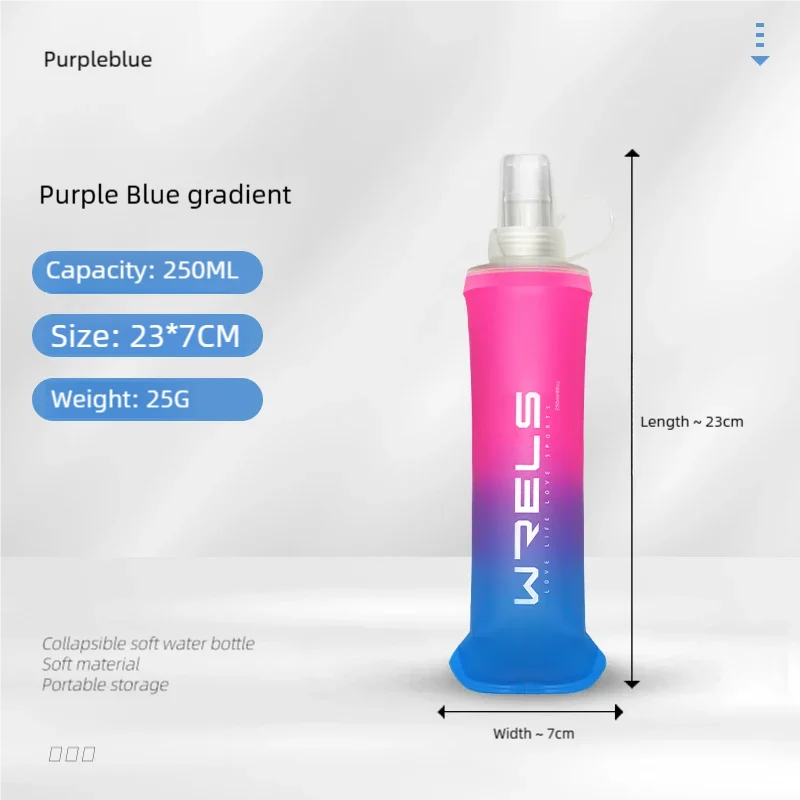 TPU Collapsible Soft Flask Sports Water Bottle