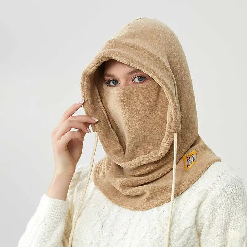 Unisex 3 in 1 Windproof Balaclava Hat with Neck Warmer