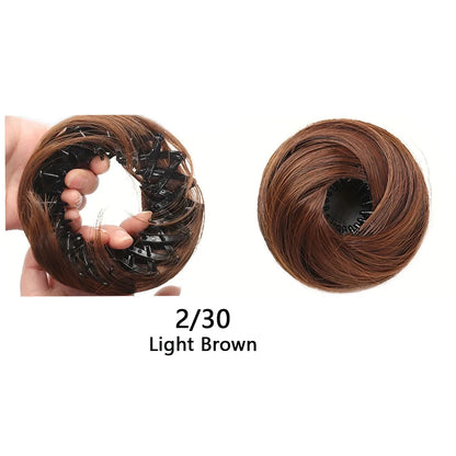 Synthetic Hair Bun Donut Updo Hairpiece for Women
