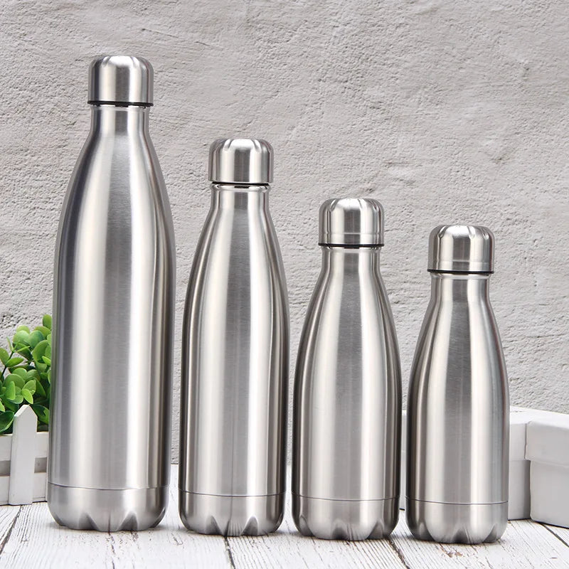 500ml to 1L Stainless Steel Sports Water Bottle