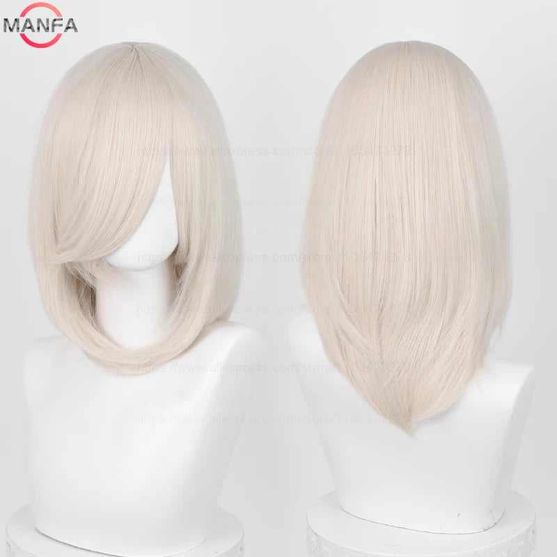 40cm Heat Resistant Anime Cosplay Wig with Bangs
