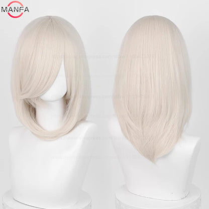40cm Heat Resistant Anime Cosplay Wig with Bangs
