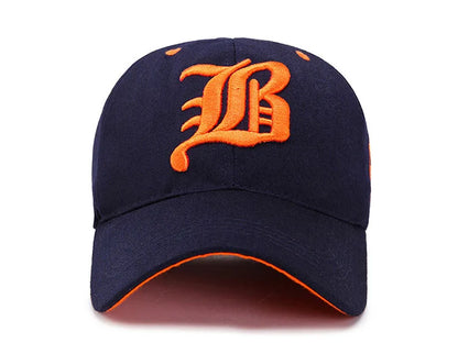 Unisex Embroidered Cotton Snapback Baseball Cap