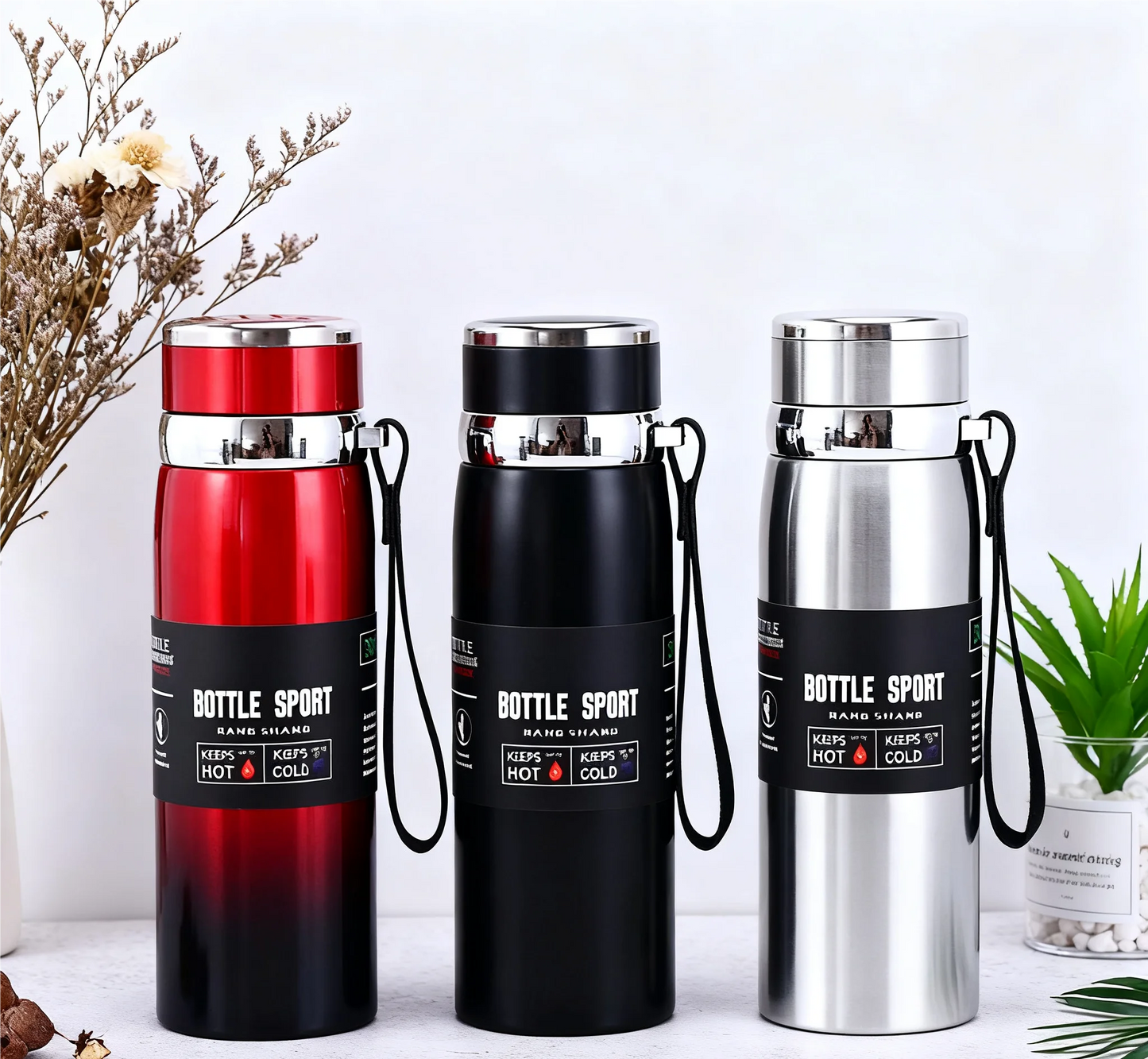 1L Stainless Steel Vacuum Insulated Thermos Bottle